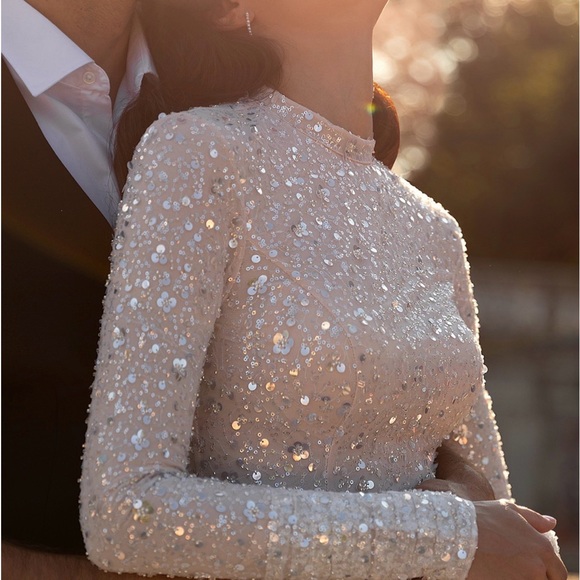 Sparkling Ivory Bianca Gown by Ria Tener - Picture 3 of 6